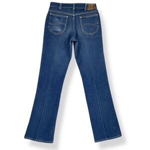 Lee Jeans Women 28x31 Blue Straight Boot Cotton 60s 70s USA Talon 42